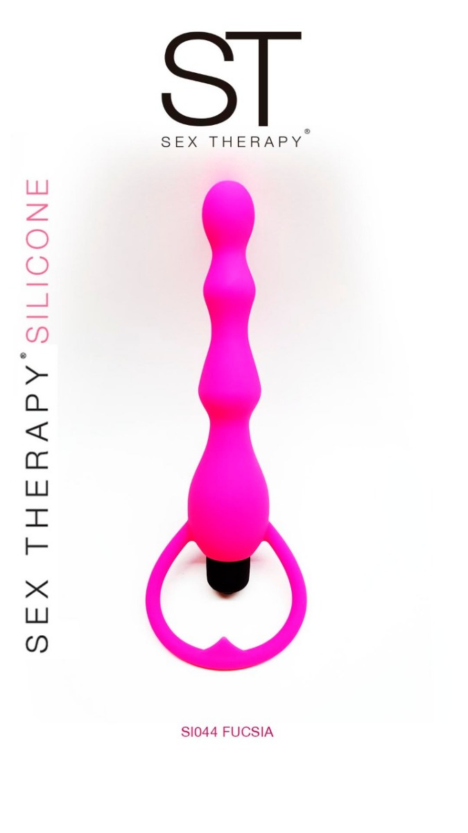 Plug anal con vibro fucsia