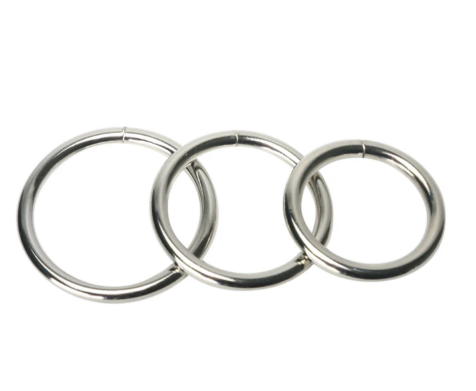 Colección de anillos de acero Trine