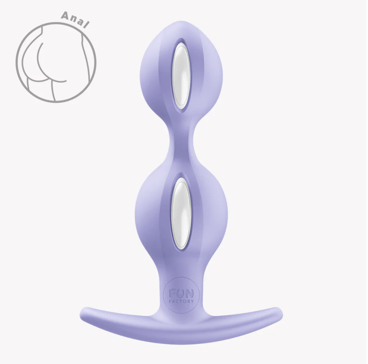 Plug anal B Balls Duo purpura