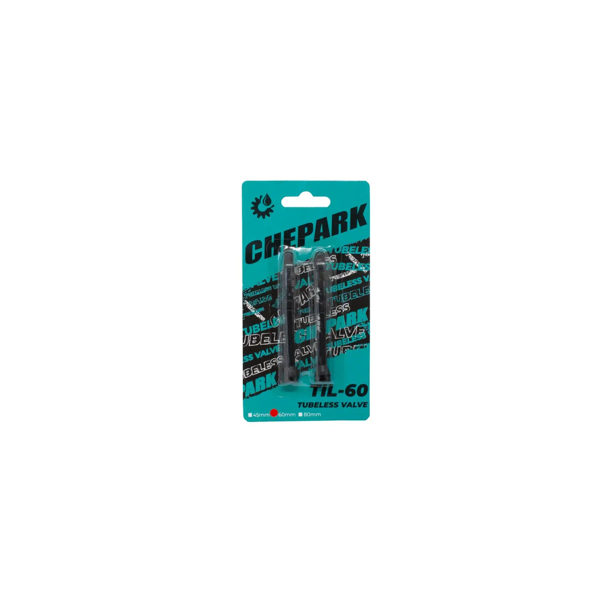 Valvula tubless negro 60mm Chepark