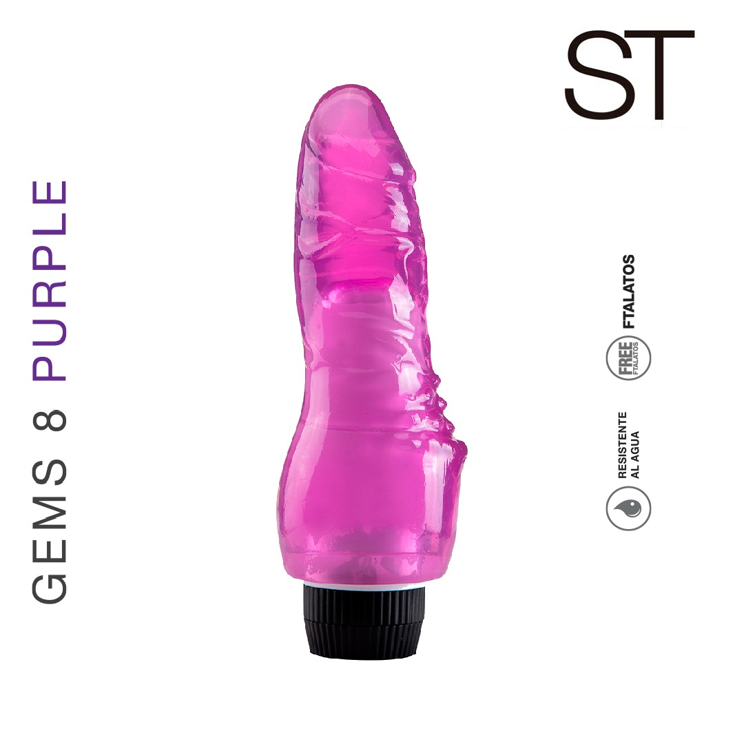Vibrador Gems 8 purple