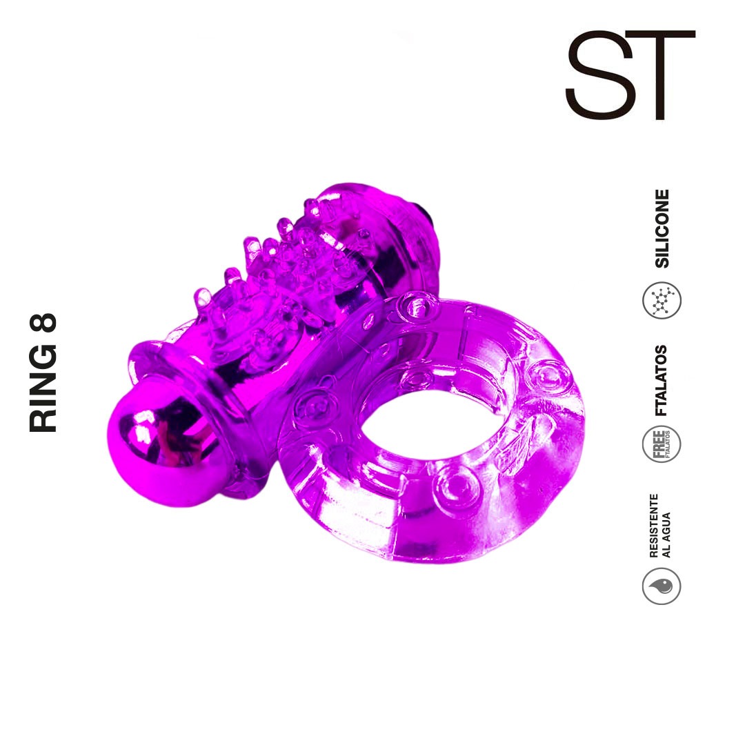 Anillo vibrador Ring 8 - Violeta