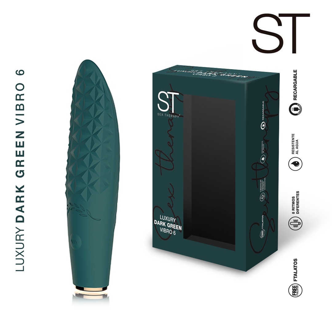 Vibrador Luxury Dark Green Vibro 6