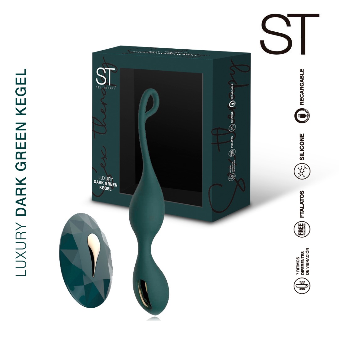 Bolas vaginales Luxury Dark Green Kegel