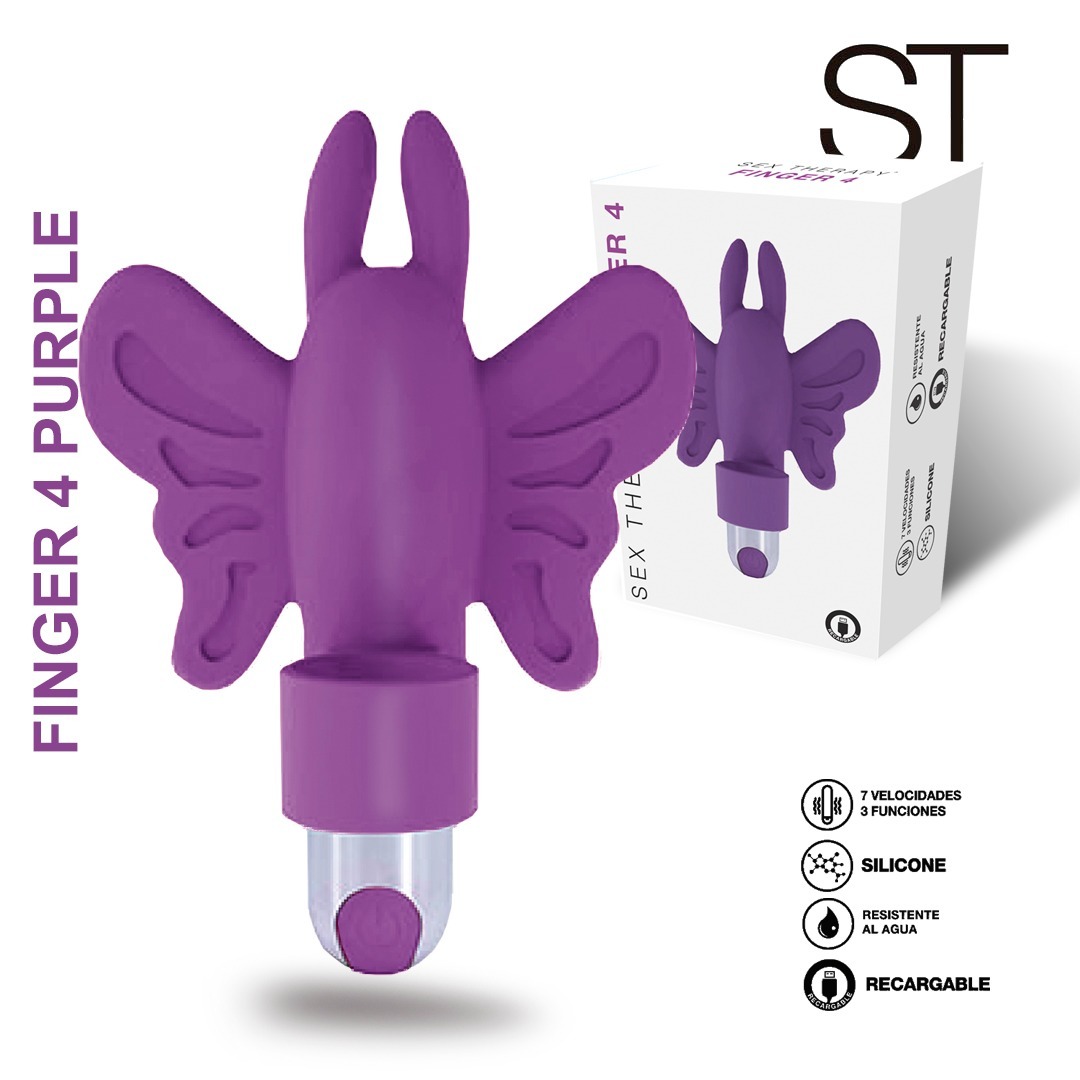Estimulador clitoriano Finger 4 - Violeta